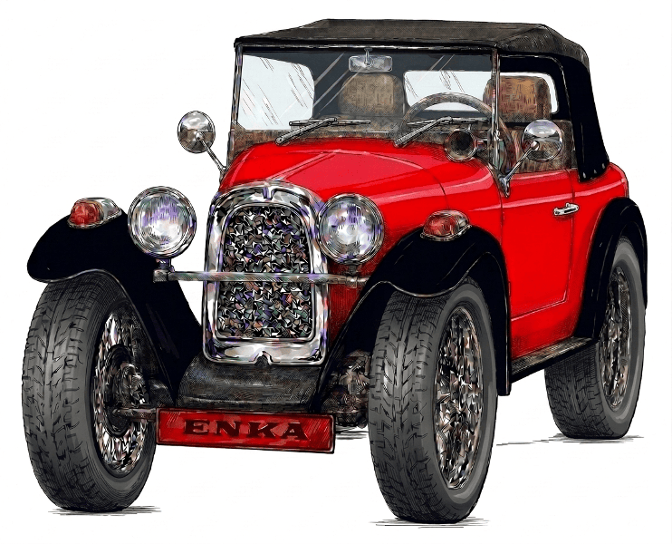 ENKA replica EV - rear view